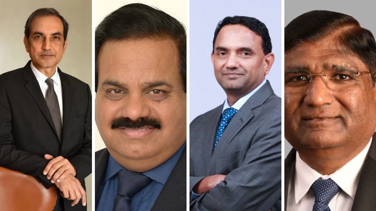 10 Indian CXOs who have made a lifetime commitment to their companies. (From left to right: Rohit Jawa, Amit Syngle, K. Krithivasan and Kailash Chandra Jhanwar)