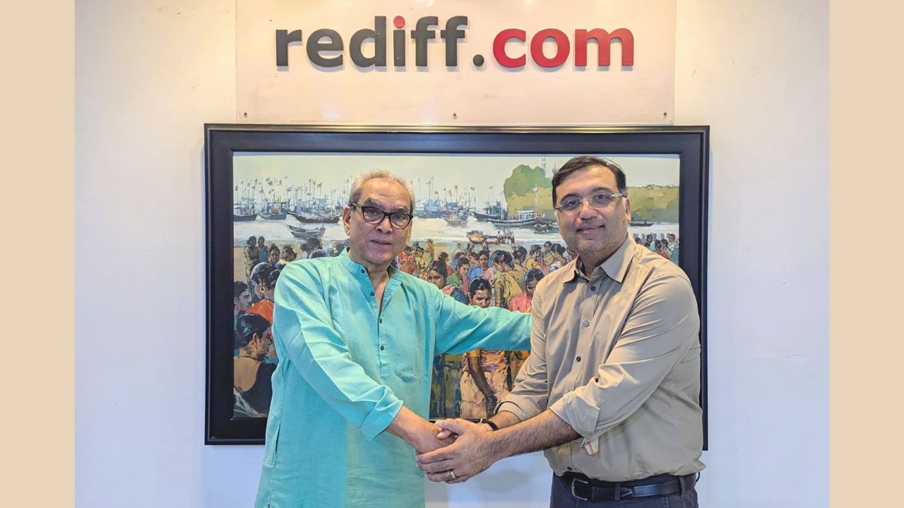 The announcement, made by the board of directors on Tuesday, sees Mr. Vishal Mehta succeed Ajit Balakrishnan, the founder and long-time leader of Rediff.com. (Left to Right: Mr. Ajit Balakrishnan, Mr. Vishal Mehta)