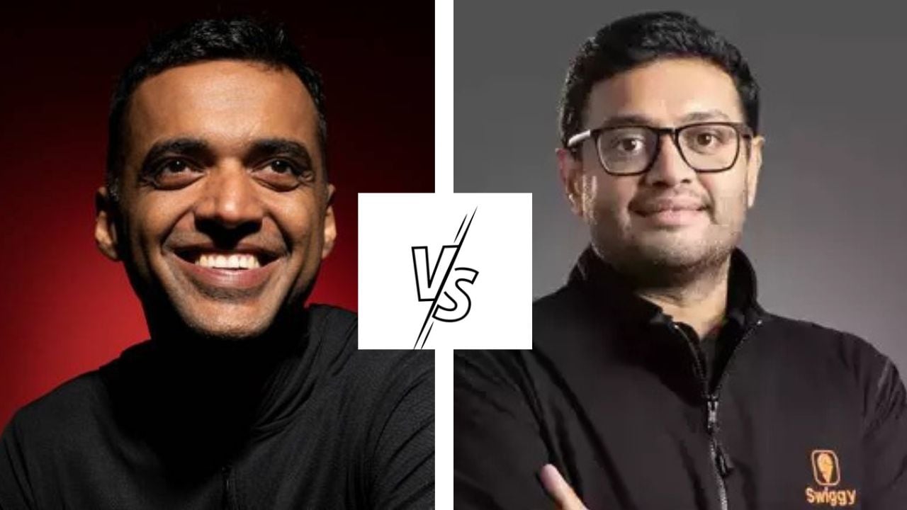 "Become a thought leader who avoids the trappings of celebrity," say experts. (In picture: Deepinder Goyal of Zomato (left) and Sriharsha Majety of Swiggy (right).