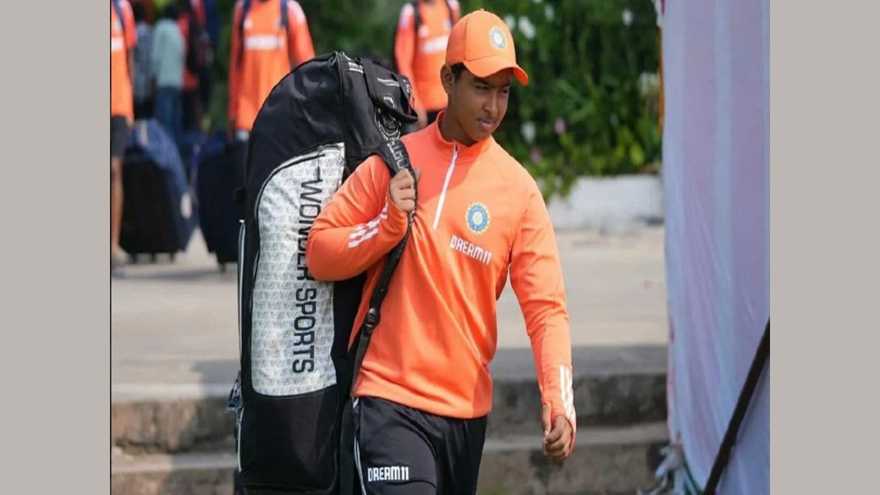 Earlier this year in January, Vaibhav made headlines when he debuted in the prestigious Ranji Trophy for Bihar at just 12 years and 284 days old, becoming the eighth youngest player to feature in first-class cricket globally. (Image source: CNBC-TV18)