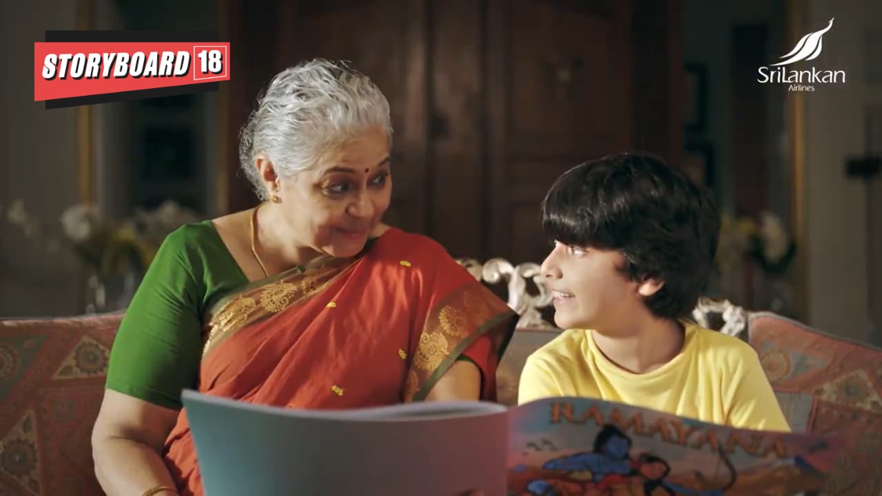 The five-minute ad features a grandmother telling her grandson the story of the Ramayana from a children's book