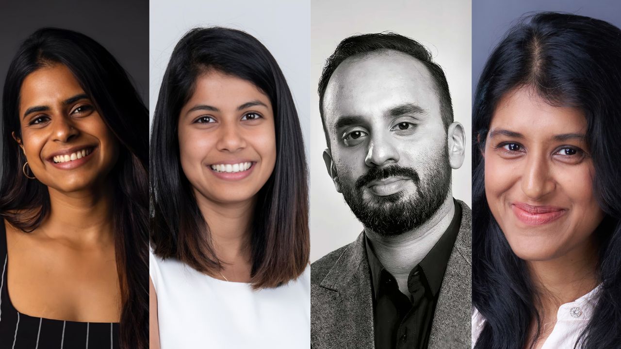 These board members have undergone years of structured induction, beginning with entry-level roles within various MPG businesses, then progressing into mid-management positions. (Left to Right: Hannah Muthoot, Suzannah Muthoot, Thomas Muthoot John, Tina George Muthoot)