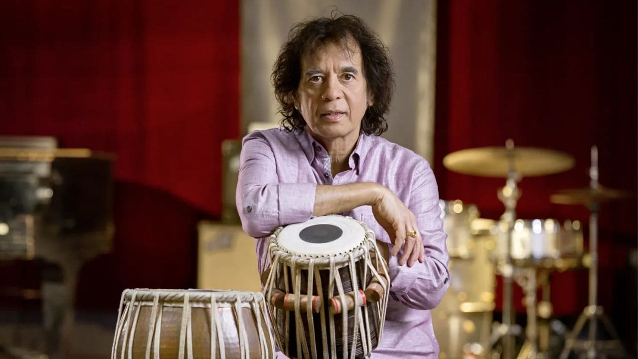 Born on March 9, 1951, in Mumbai, Ustad Zakir Hussain was the eldest son of tabla legend Ustad Allah Rakha. (Image source: GQ India)