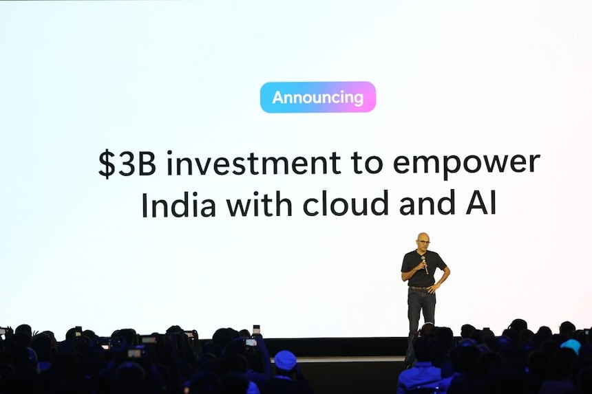 Microsoft pledges $3 billion over two years for AI push in India