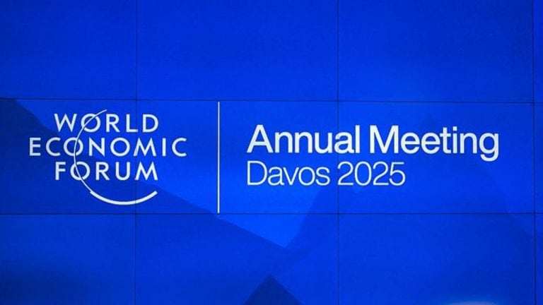 AI slogan showdown at WEF 2025 in Davos