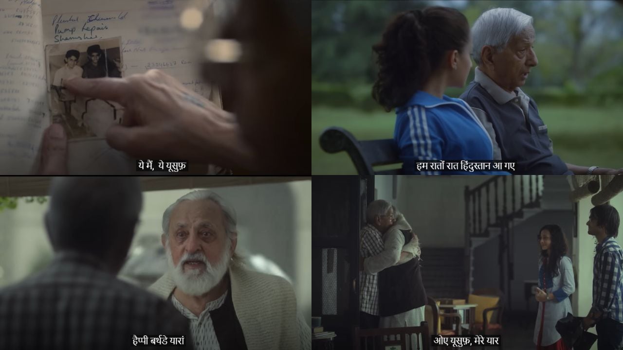 The story revolved around two friends, Baldev and Yousuf, who were separated due to partition, and who reconnected decades later, all thanks to Google. (Stills from the campaign)