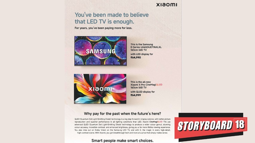 Xiaomi takes swipe at Samsung in print ad, continuing aggressive playbook against rivals