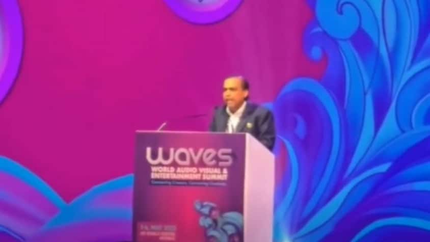 India’s M&E industry a $100 billion opportunity: Mukesh Ambani at WAVES 2025 hails it as “real power”