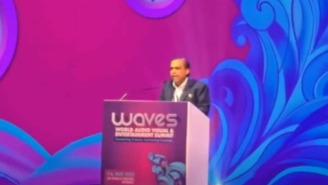 “Today, we solemnly assure you (PM Modi) that we will make WAVES the world's foremost entertainment platform, one with an Indian soul and a global voice," said Mukesh AmbaNi at WAVES 2025.