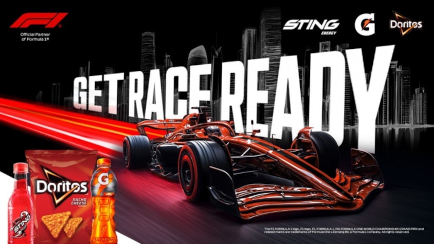 PepsiCo signs a global sponsorship deal with Formula 1 for five years