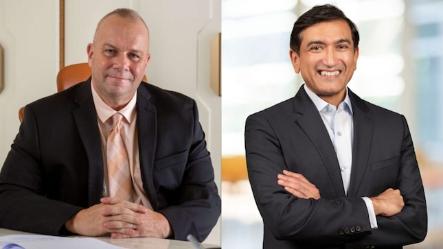 James Michael Lafferty (L), Shailesh Jejurikar (R)