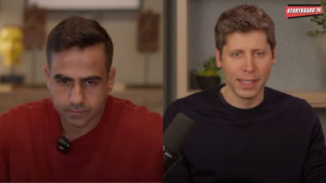 Nikhil Kamath (L), Sam Altman (R)