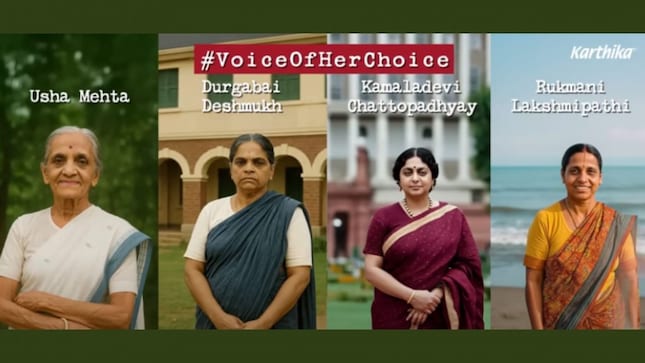 Through this AI-powered storytelling, the film brings to life the untold stories of women freedom fighters whose choices shaped the nation’s independence, stated the company in its statement.  (Snippet from the campaign)
