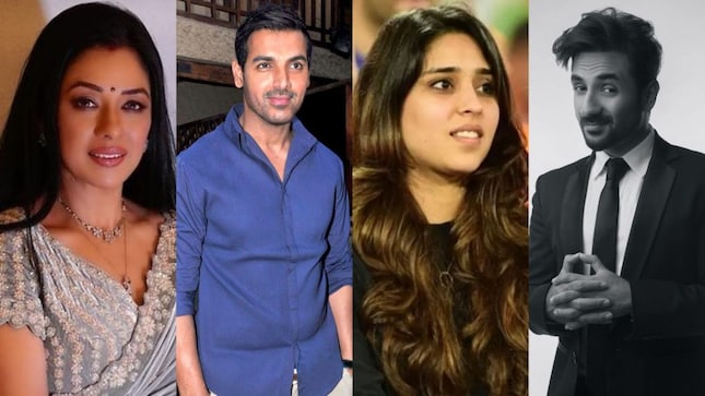 From Left to Right: Rupali Ganguly, John Abraham, Ritika Sajdeh, Vir Das