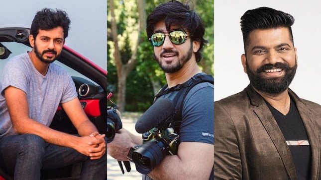 (From left: Faisal Khan, Nikhil Sharma aka Mumbiker Nikhil and Gaurav Chaudhary aka Technical Guruji)