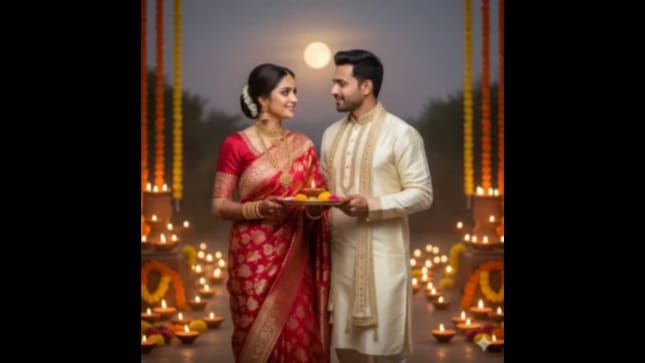 With a few taps, users can add colourful sarees, intricate jewellery, and warm, diya-lit backdrops, turning simple photos into expressive festival visuals.
