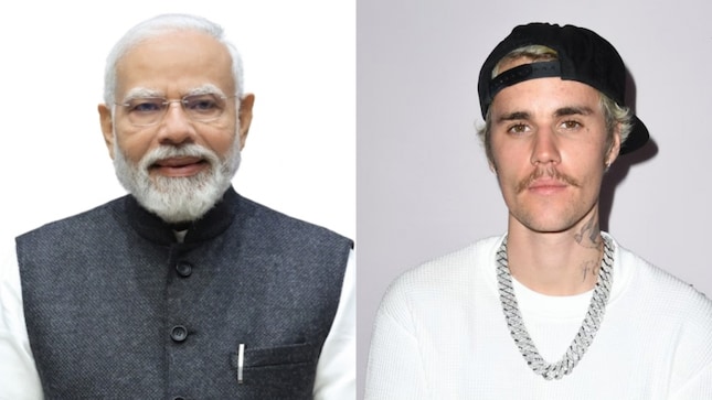 India's PM Narendra Modi and Justin Bieber