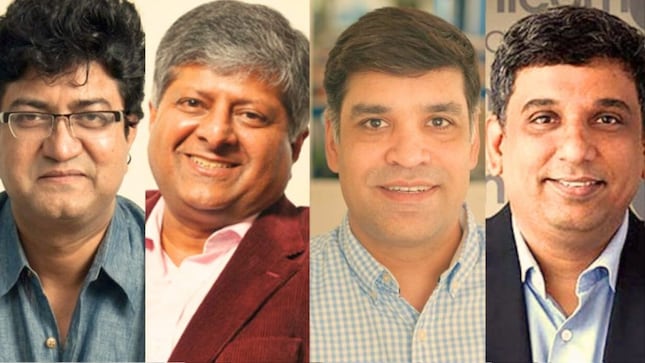 Which agency banners remain active and under whose leadership — important for gauging how creative leadership is being preserved or reshaped. (In picture: Prasoon Joshi, Shashi Sinha, Amardeep Singh and Kartik Sharma)