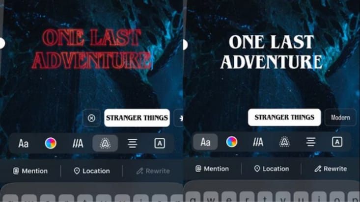 Instagram debuts Stranger Things font with the launch of season 5