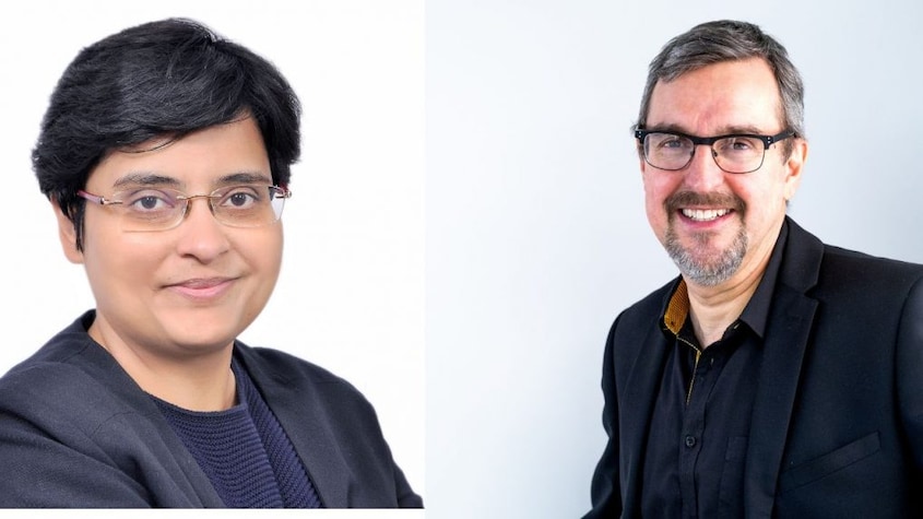 Soumya Mohanty MD & Chief Solutions Officer-South Asia, Kantar (left) and Graham Staplehurst (Director, Kantar BrandZ) (right)