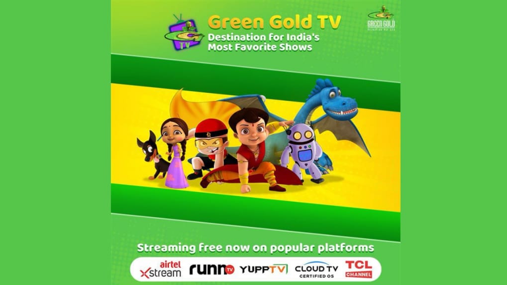 Green Gold Animation debuts ‘Green Gold TV’, brings premium entertainment to India’s FAST TV landscape