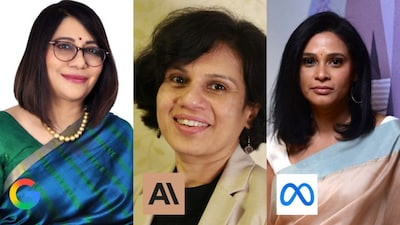 (From left to right: Preeti Lobana, Irina Ghose and Sandhya Devanathan)
