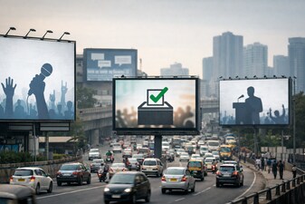 Regional parties, particularly those contesting high-stakes state elections, also showed sharp spikes in advertising expenditure. 