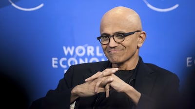 Image: Satya Nadella at WEF, Davos 2026 / AP