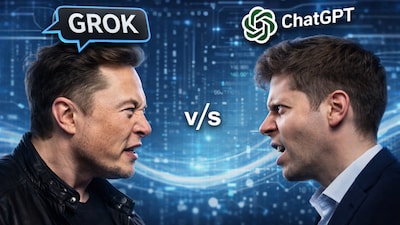 Representational image of Elon Musk and Sam Altman. Image created with ChatGPT images