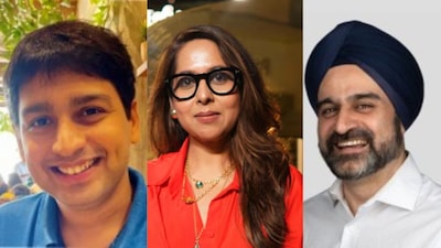 (From L to R) HUL CMOs: Abhinav Ravikumar – Personal Care, Sunanda Khaitan – Beauty & Wellbeing, and Pavanjit S Bedi – Foods.