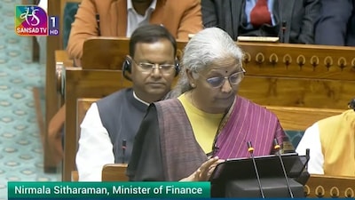 Union Finance Minister Nirmala Sitharaman delivering Budget 2026 speech at Parliament, in New Delhi, on 1 February