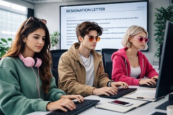 Viral resignation letters highlight Gen Z’s blunt quitting style (AI-generated image)