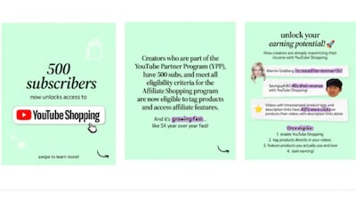 YouTube lowers Shopping affiliate threshold to 500 subscribers, expands access for Partner Program creators