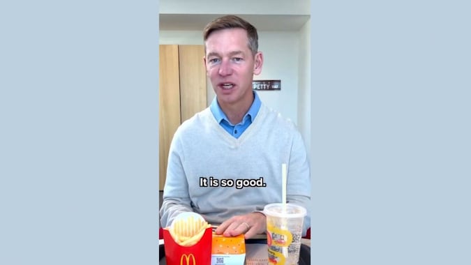 McDonald's CEO Mocked Over Viral Big Arch Burger Video