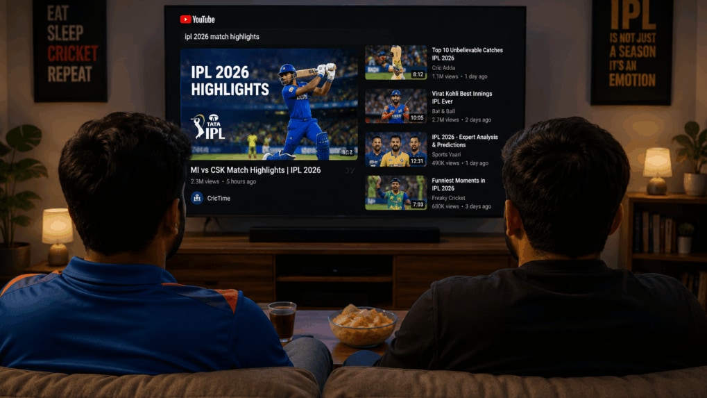66% of cricket consumption now happens on non-live content, Search and YouTube drive engagement: Google