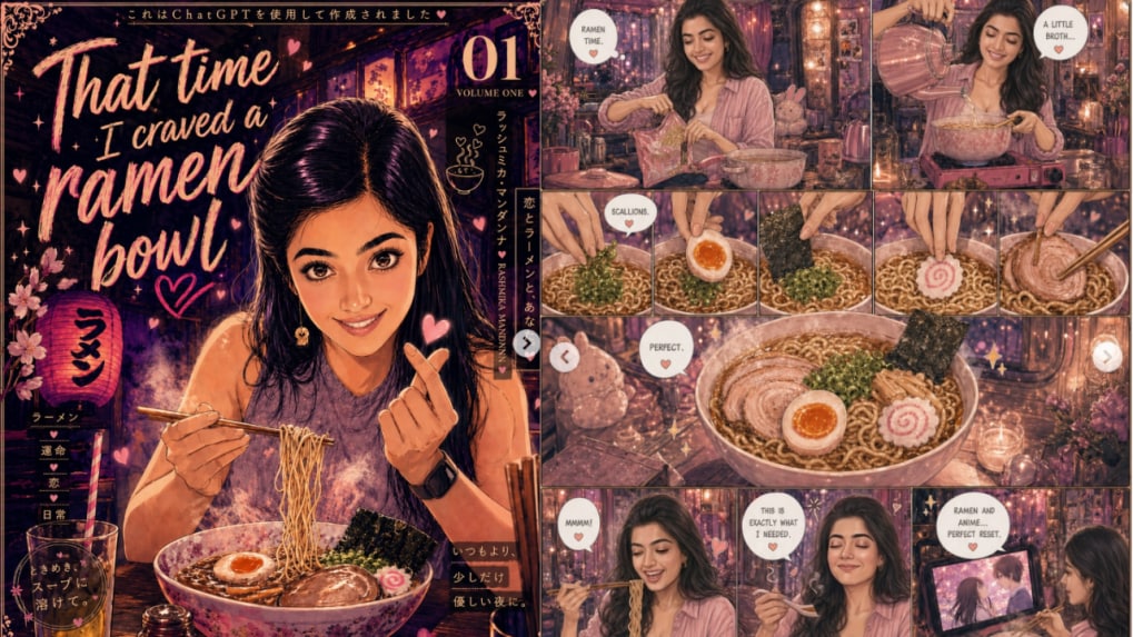 Rashmika Mandanna se convierte en musa del manga en nueva colaboración de IA con ChatGPT de OpenAI