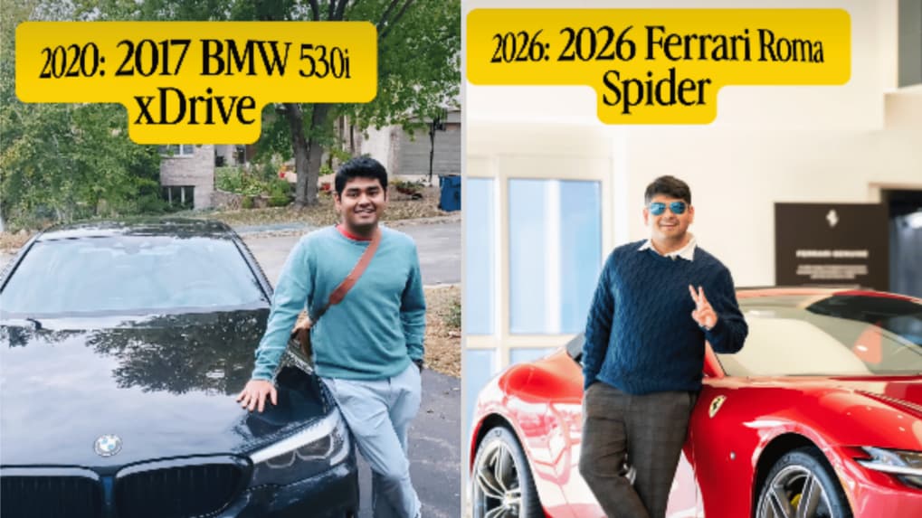 Indian-origin software developer’s BMW-to-Ferrari journey sparks curiosity across social media