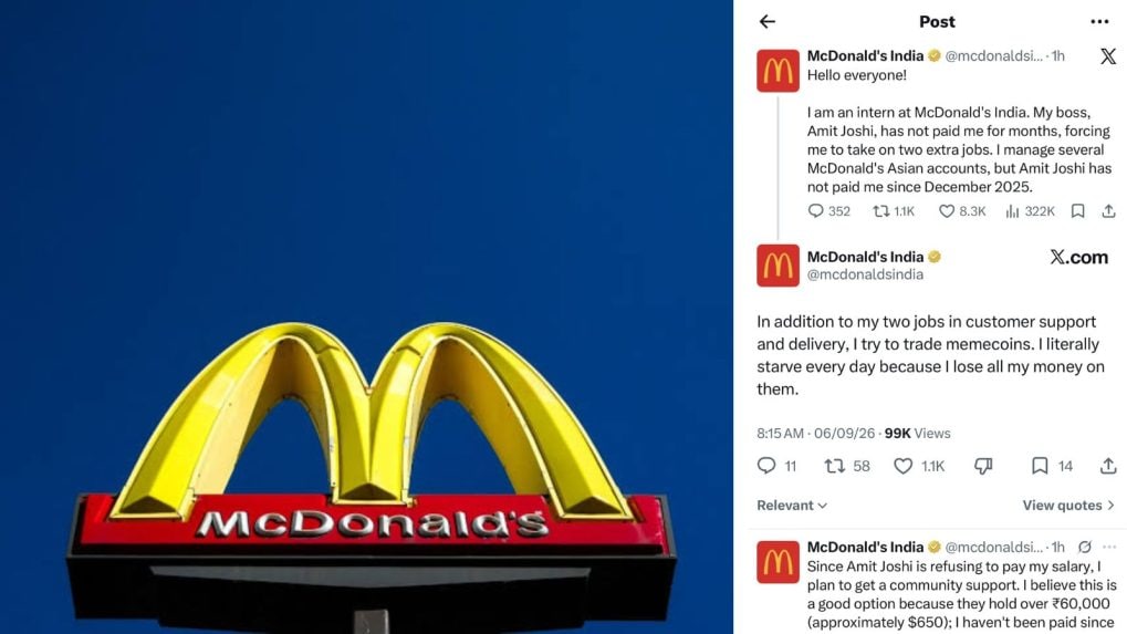 “I haven’t been paid”: McDonald’s India X account allegedly hacked by intern, posts later deleted