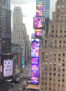 Chingari's ad at Times Square