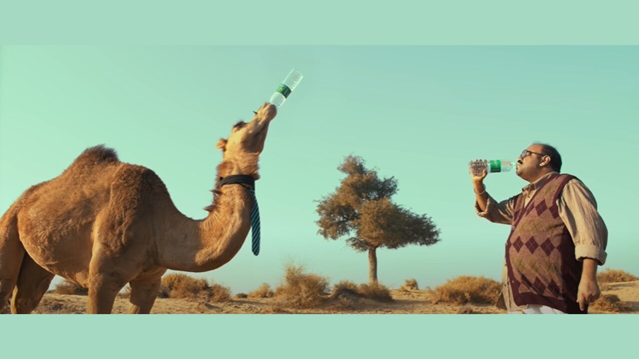 Bisleri is India’s largest packaged water company and the turnover for FY23 is estimated at 2,500 crore with profit at 220 crore. (Still from an ad)