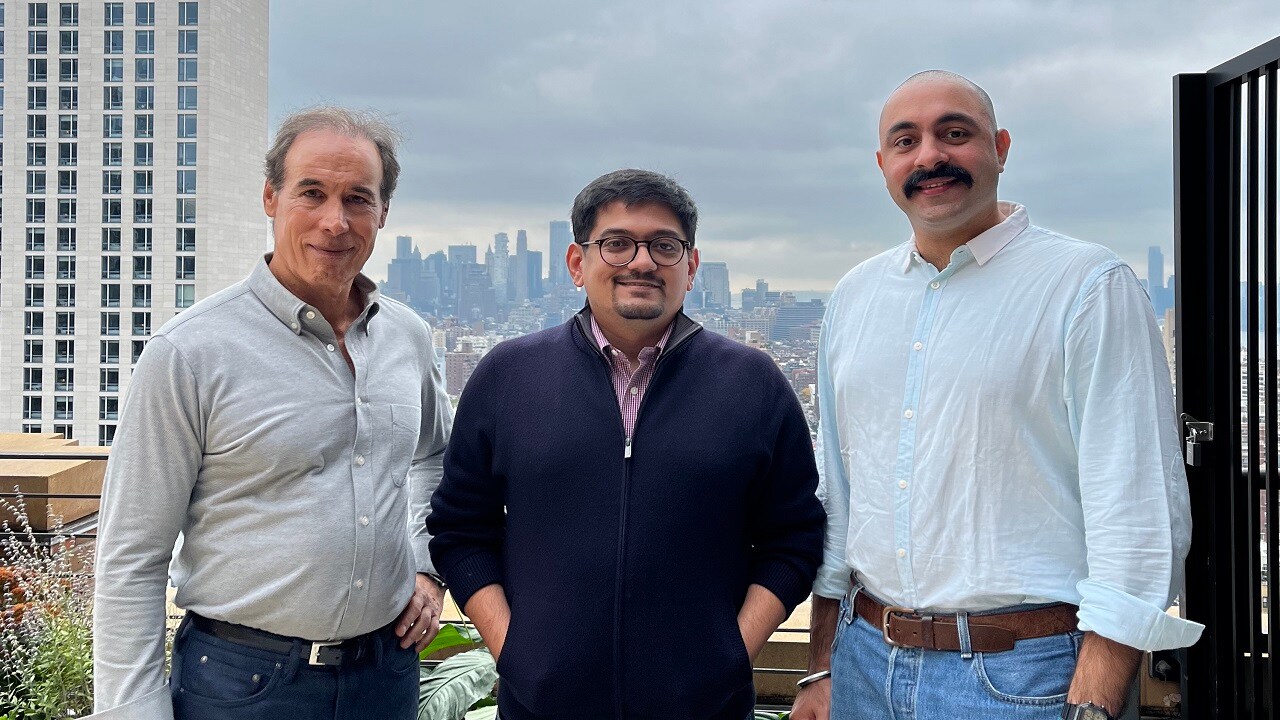 (L to R) Bob Kantor, Pratik Gupta and Suveer Bajaj.