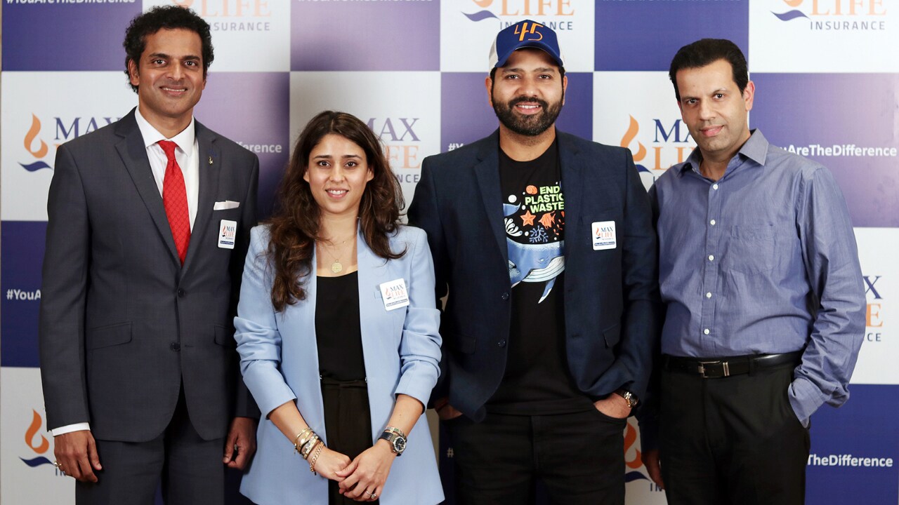 (L-R): V Viswanand (deputy MD), Ritika Sajdeh, Rohit Sharma and Rahul Talwar