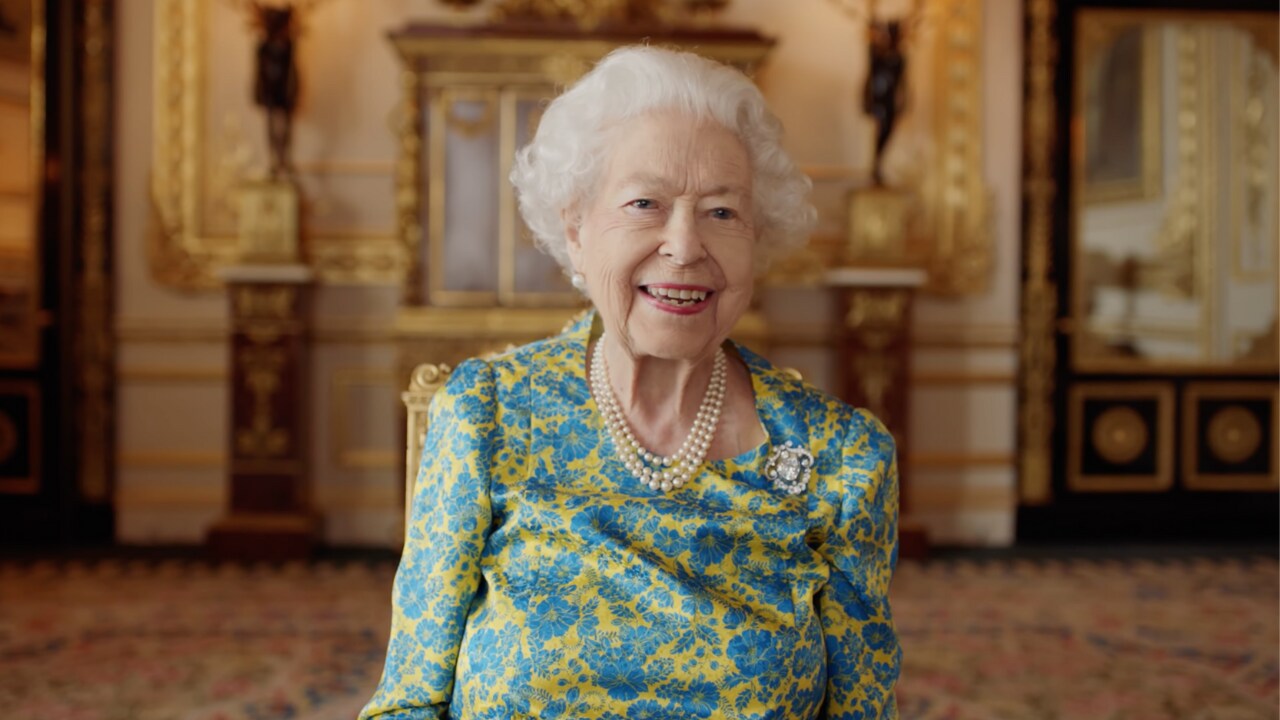 A still of Queen Elizabeth II